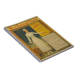 1917 WWI Poster Be A Trained Nurse -Nursing School Notebook