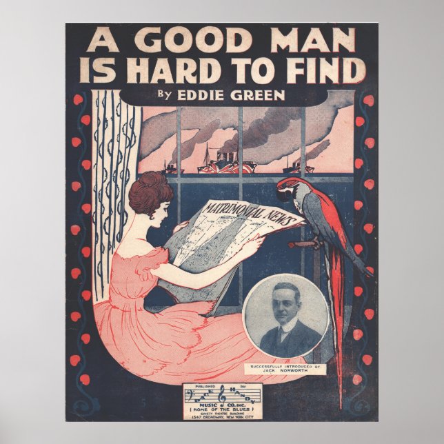 1918 A GOOD MAN IS HARD TO FIND  POSTER (Front)
