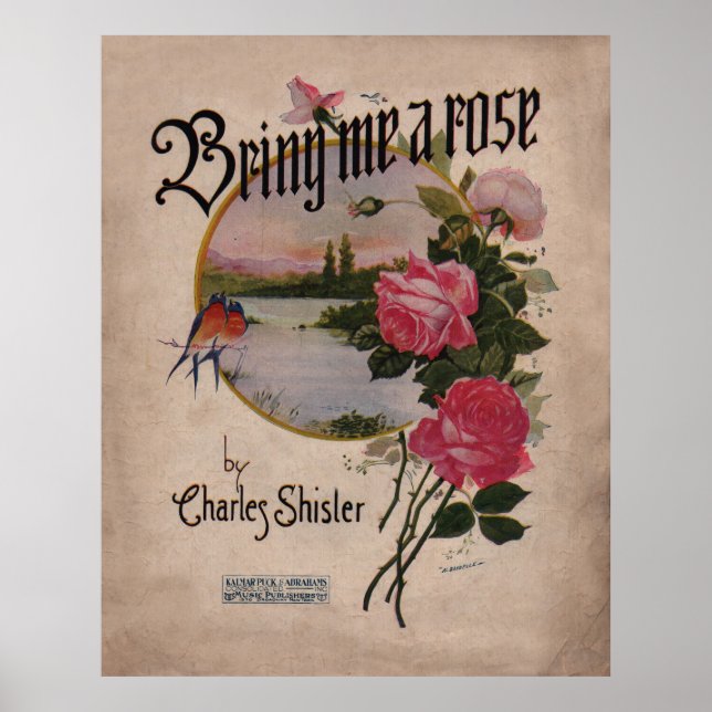 1918 Bring Me a Rose Poster (Front)