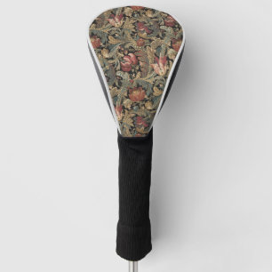 1918 Vintage Rich Floral Tapestry Brocade Damask Golf Head Cover