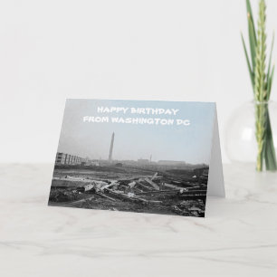 1918 WASHINGTON DC DEBRIS FIELD LINCOLN MONUMENT CARD