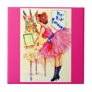 1918 Yip Yip Yaphank playbill cover Ceramic Tile