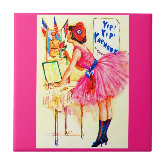 1918 Yip Yip Yaphank playbill cover Ceramic Tile (Front)