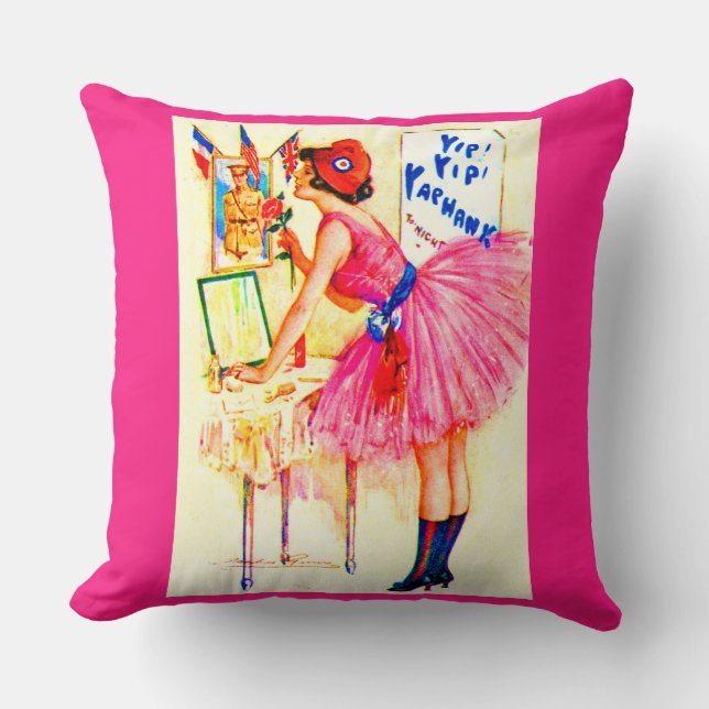 1918 Yip Yip Yaphank playbill cover print Cushion (Front)