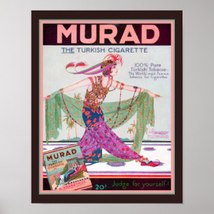 1919 Murad Turkish Tobacco  Poster