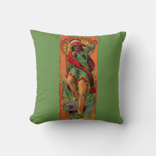 1919 Native American Indian illustration Cushion