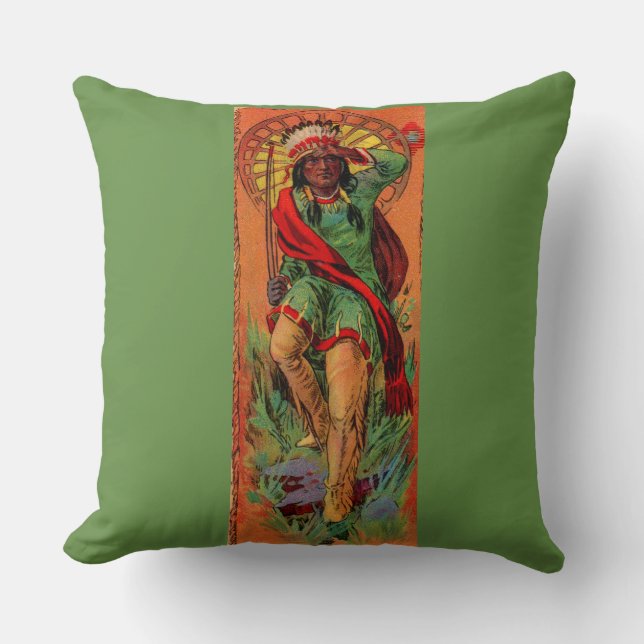 1919 Native American Indian illustration Cushion (Front)
