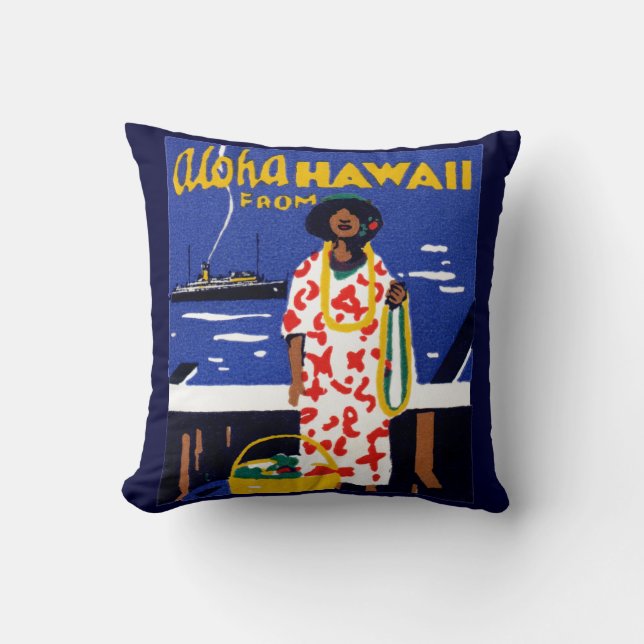 1920 Aloha from Hawaii Cushion (Front)