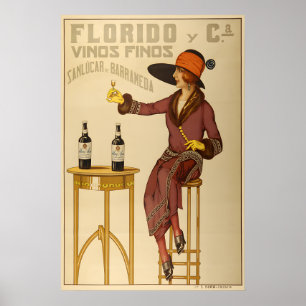 1920 Florido Vinos Finos - Vintage Spanish Wine Poster