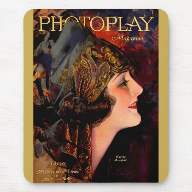 1920 Photoplay magazine cover Mouse Pad (Front)