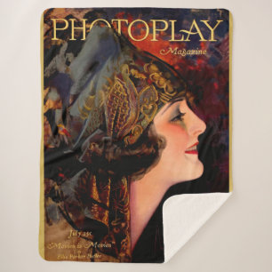 1920 Photoplay magazine cover Sherpa Blanket