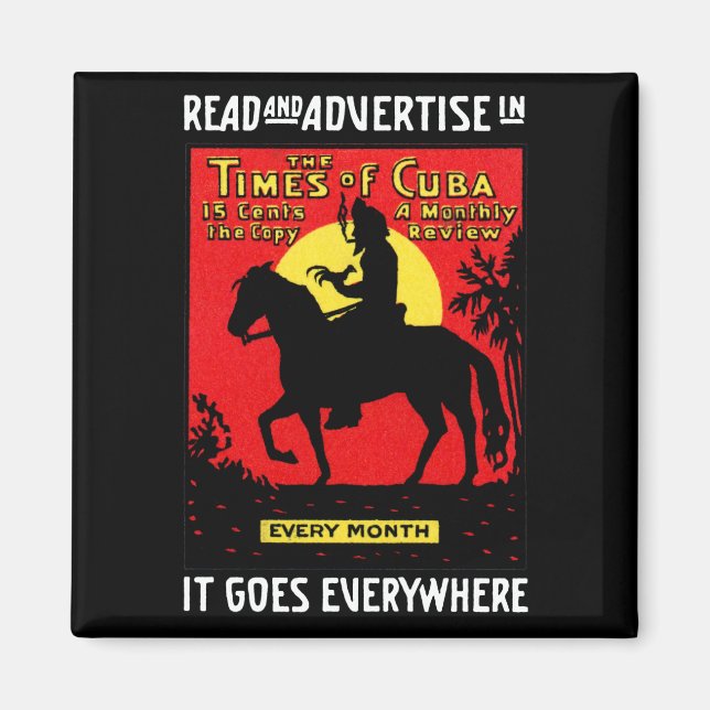 1920 The Times of Cuba Magnet (Front)