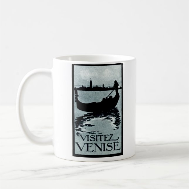 1920 Venice Travel Poster Coffee Mug (Left)