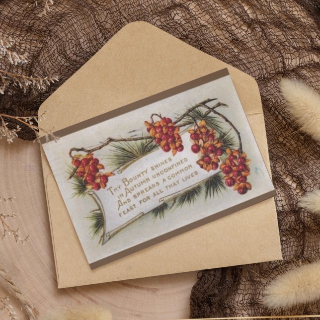 1920 Vintage Thanksgiving Autumn Nuts Postcard (Creator Uploaded)