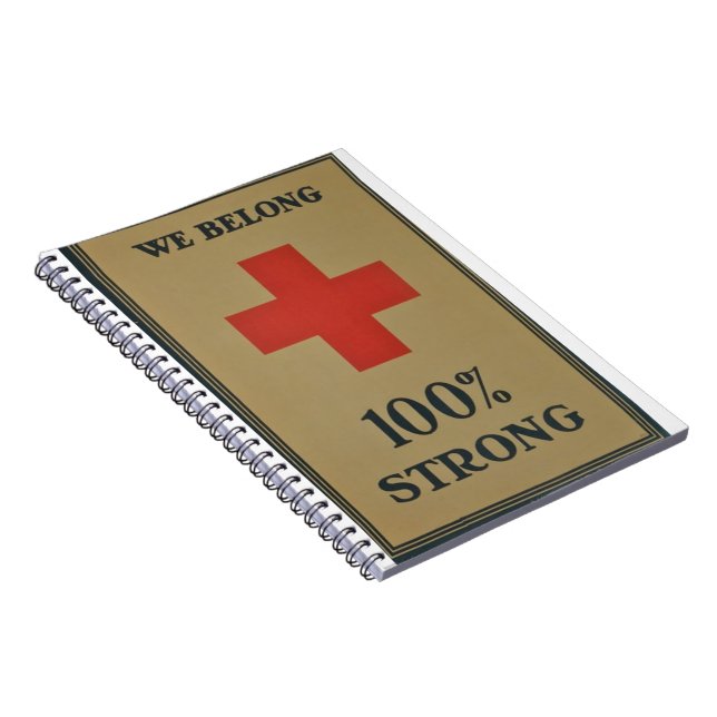 1920 WWI Red Cross "We Belong 100% Strong" Notebook (Right Side)