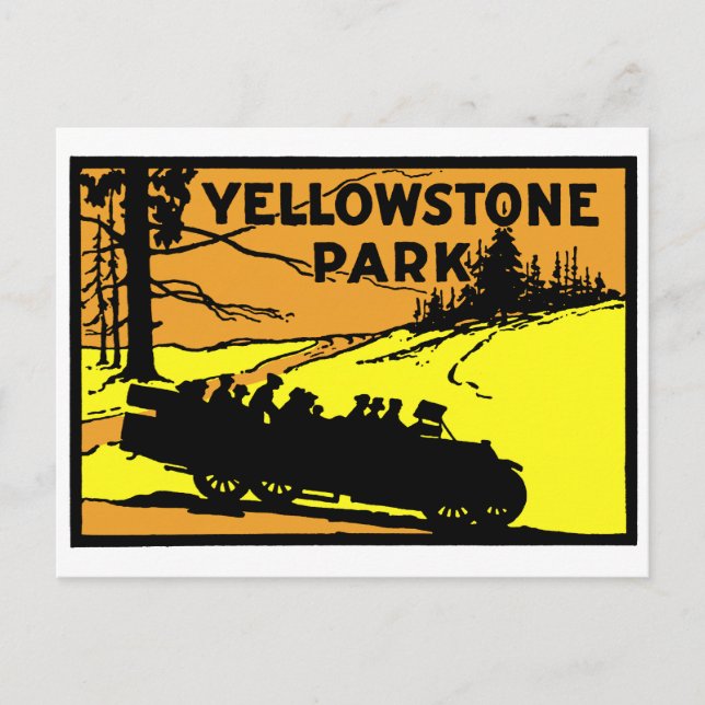 1920 Yellowstone Park Postcard (Front)