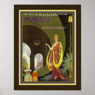 1920's Art Deco Ad for Mavis Perfume Poster