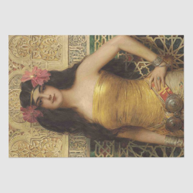 1920's Art Deco Art Nouveau Vintage Decoupage Tissue Paper (Front)