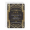 1920's Art Deco Christmas Invite Gatsby Party Gold