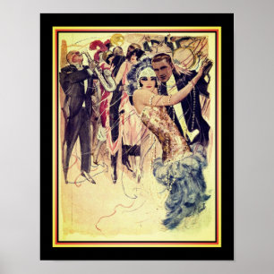 1920's Art Deco Jazz/Dancers Poster