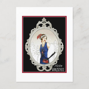 1920s Art Deco Lady Postcard