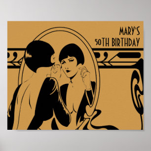 1920's Birthday Party Poster
