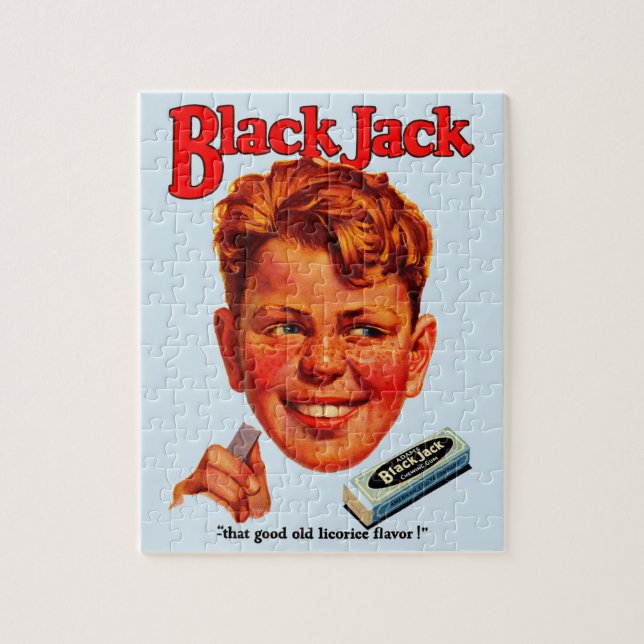 1920s Black Jack gum ad Jigsaw Puzzle (Vertical)