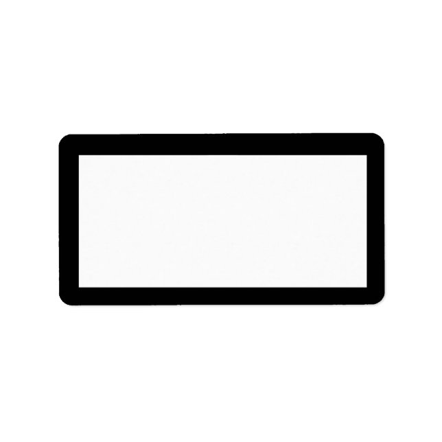 1920's Black & White Address Label (Front)