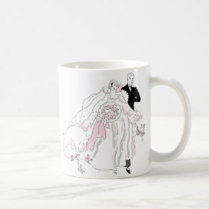 1920s Bride and Groom Coffee Mug