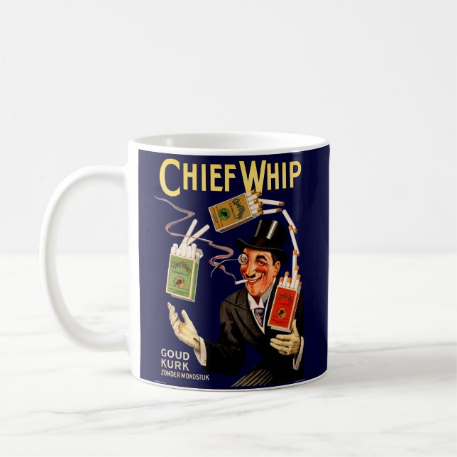 1920s Chief Whip cigarettes ad Coffee Mug (Left)
