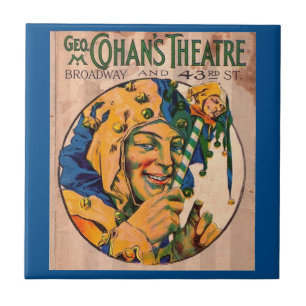 1920s Cohan’s Theatre playbill cover Ceramic Tile