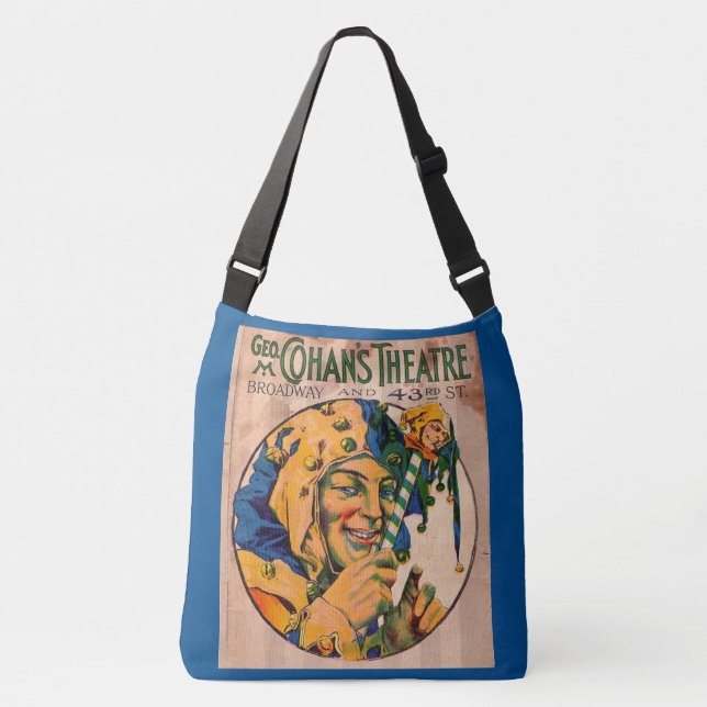 1920s Cohan’s Theatre playbill cover Crossbody Bag (Front)