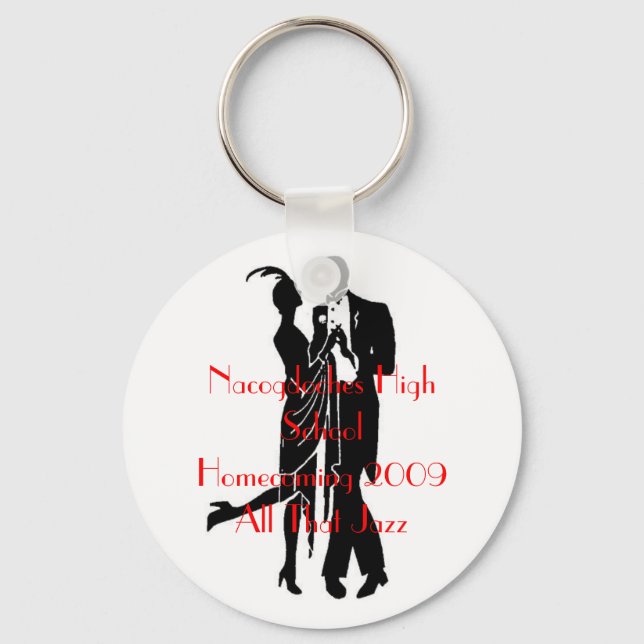 1920's couple, Nacogdoches High SchoolHomecomin... Key Ring (Front)