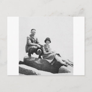 1920's Couple on Vacation Postcard