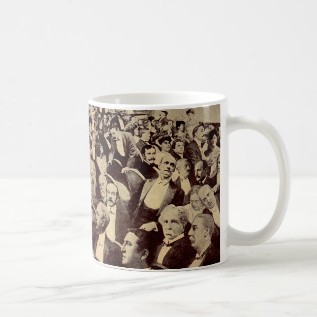 1920s crowd scene coffee mug (Right)