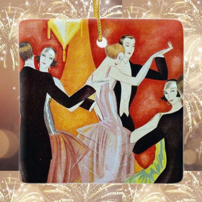 1920's Dancing Couples Ceramic Tree Decoration (Creator Uploaded)