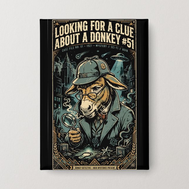 1920s Detective Donkey Noir Comic (Front)