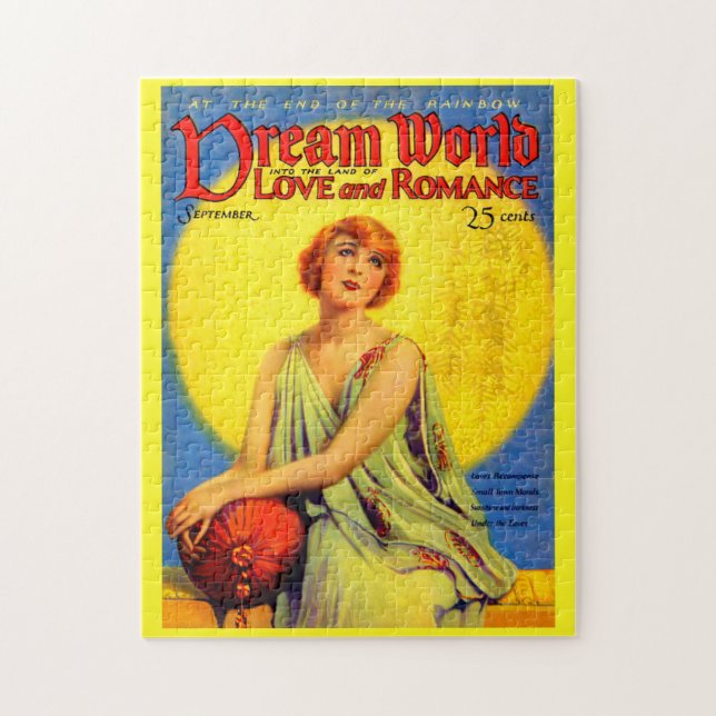 1920s Dream World magazine cover Jigsaw Puzzle (Vertical)