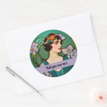 1920s Elegance - Art Nouveau portrait - your text