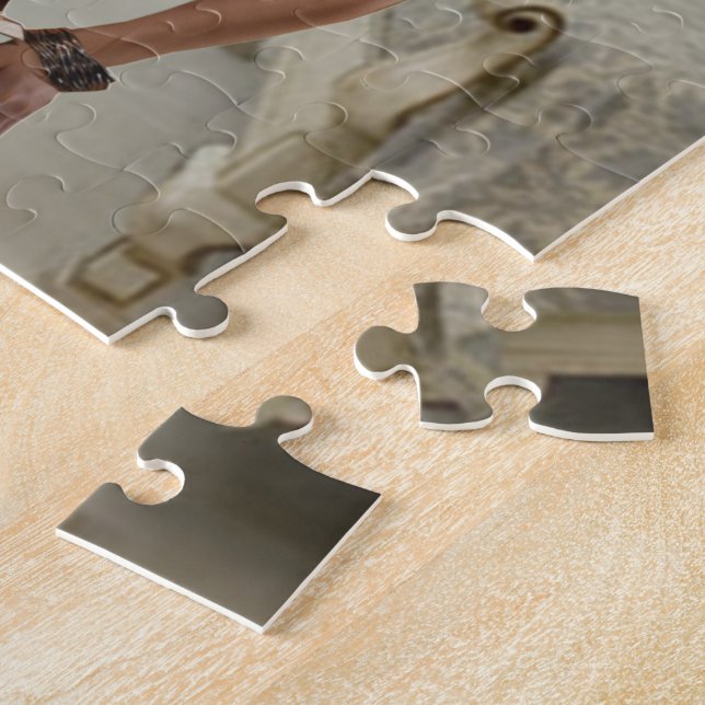 1920's Femme Fatale Diva - Smoking and Guns Jigsaw Puzzle (Side)