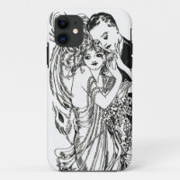 1920s Flapper Beauty iPhone Case