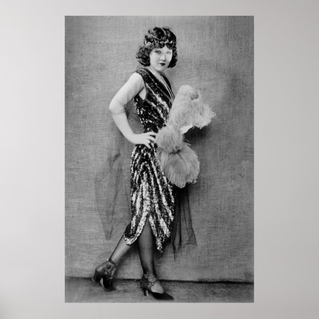 1920s Flapper Fashion Poster (Front)