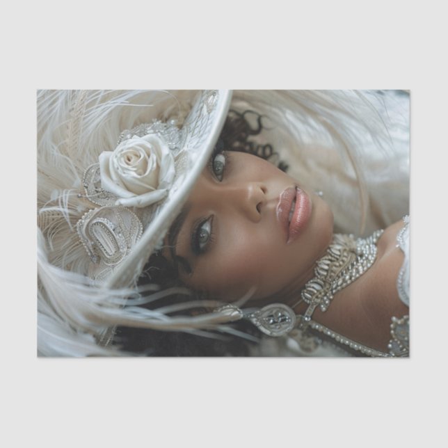 1920's Flapper Girl9 Tissue Paper (Front)