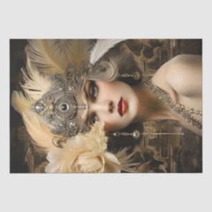 1920's Flapper Girl Art Deco Tissue Paper
