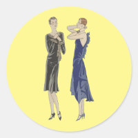 1920s Flapper Girl Pinups Fashion Dresses Art