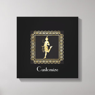 1920's Flapper Girl Thunder_Cove Canvas Print