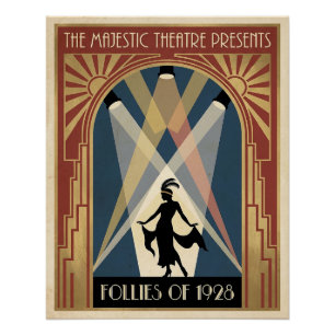 1920s Follies Theatre Poster