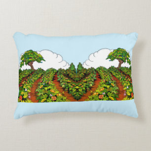 1920s garden print decorative cushion