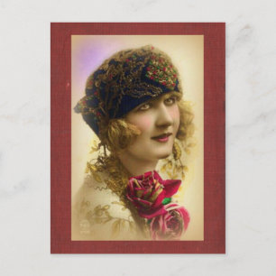 1920's Girl Postcard