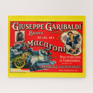 1920s Giuseppe Garibaldi macaroni label Jigsaw Puzzle